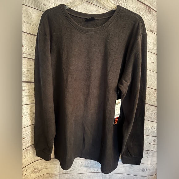 32 Degrees Men’s Heavyweight Fleece Scoop Neck Long Sleeve Top - Picture 1 of 8